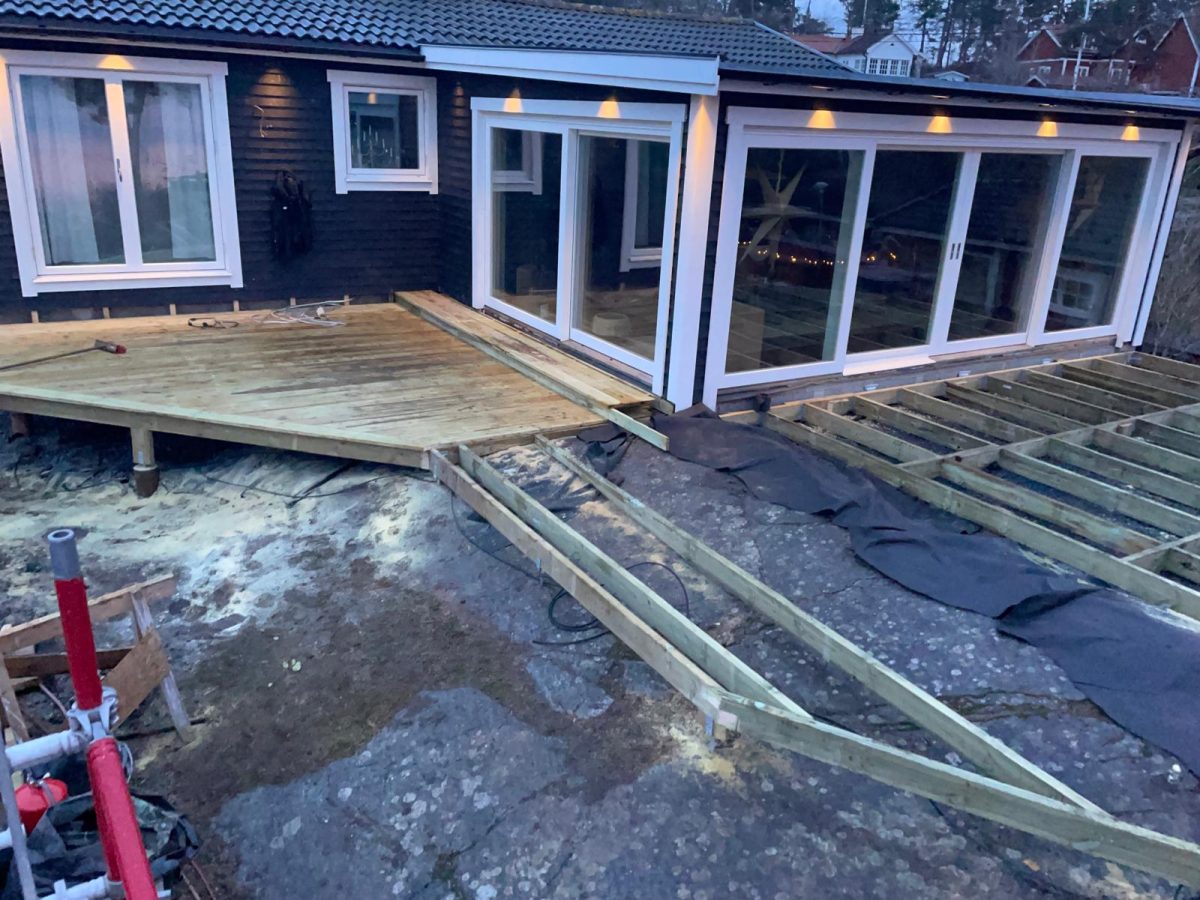 Utebelysning villa Storholmen